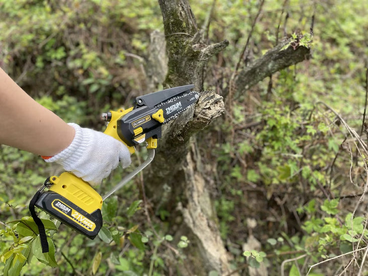 battery-powered chainsaw